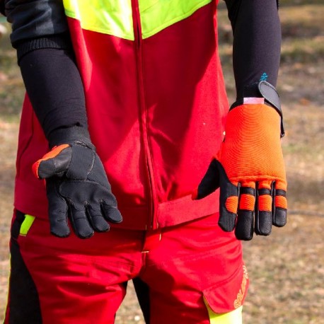 Paire de gants anti-coupure pour tronçonneuse Solidur Infinity