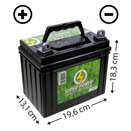 Batterie sans entretien 12V - 32Ah (U1L32) + à gauche