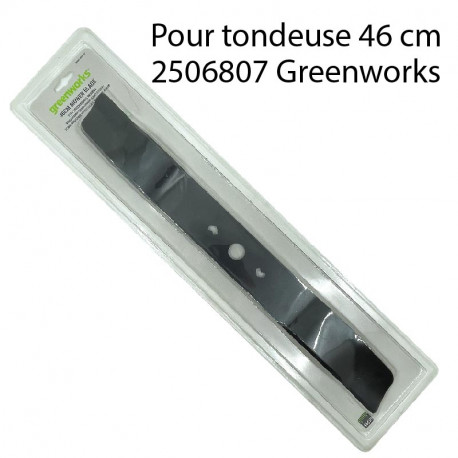 Lame pour tondeuse 46 cm 2506807 Greenworks