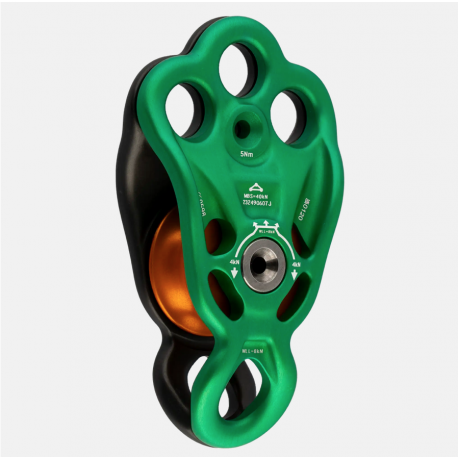 Rigger Becket Pulley Green/Matt Grey