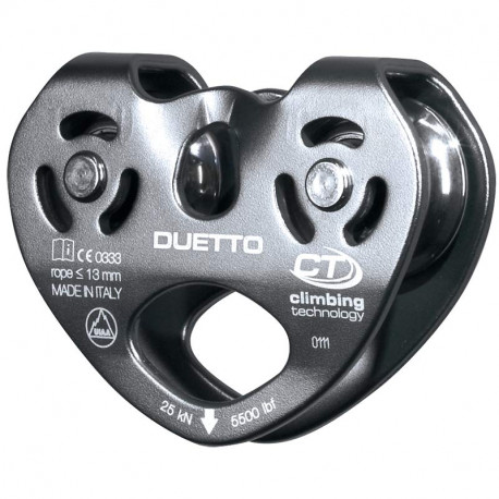 DUETTO System equipped with 4 sealed ball bearings.