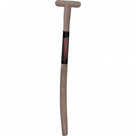 Manche en T cintré pour fourches à bêcher (frêne, 90 cm)