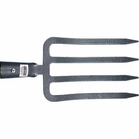 Fourche bêche équipée d'un manche T cintré en frêne de 90 cm