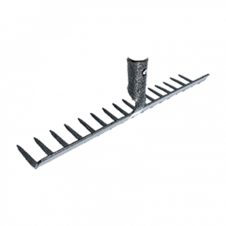 Rateau à douille forgée 16 dents (livré sans manche)