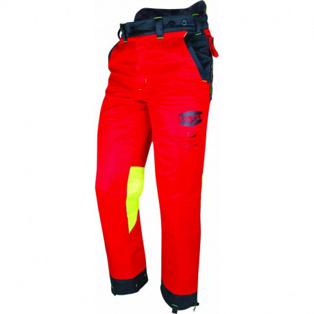 Pantalon dit anti-coupure rouge SOLIDUR Authentic